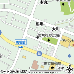 上部生花店周辺の地図