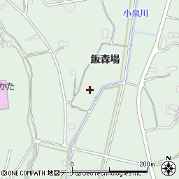 岩手県陸前高田市高田町（飯森場）周辺の地図