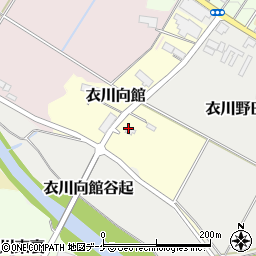 岩手県奥州市衣川向館12周辺の地図