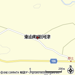 岩手県一関市東山町田河津周辺の地図