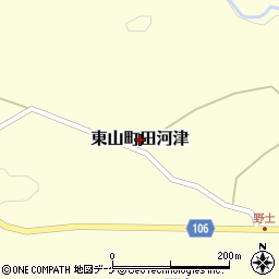 岩手県一関市東山町田河津周辺の地図