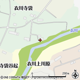 衣川周辺の地図