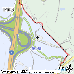 岩手県西磐井郡平泉町平泉下徳沢周辺の地図