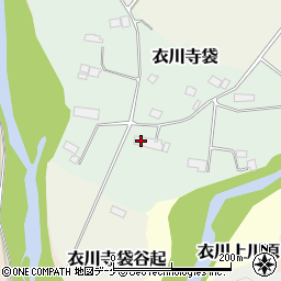 岩手県奥州市衣川寺袋85周辺の地図