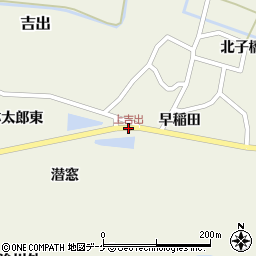上吉出周辺の地図