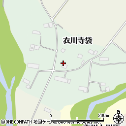 岩手県奥州市衣川寺袋53周辺の地図