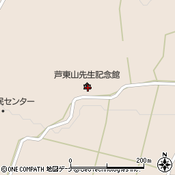 一関市役所大東支所　芦東山記念館周辺の地図