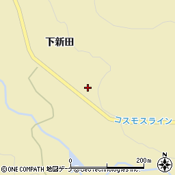 秋田県湯沢市高松下新田周辺の地図