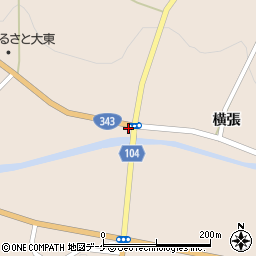 渋民橋周辺の地図