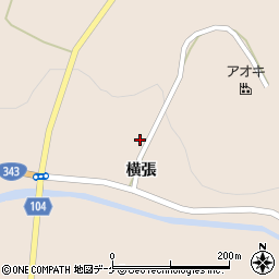 岩手県一関市大東町渋民横張周辺の地図