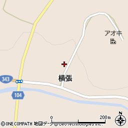岩手県一関市大東町渋民（横張）周辺の地図