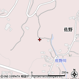 岩手県陸前高田市米崎町佐野周辺の地図