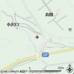 岩手県奥州市前沢小沢口周辺の地図