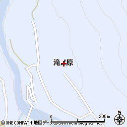 秋田県湯沢市皆瀬滝ノ原周辺の地図
