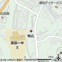 岩手県陸前高田市高田町鳴石17-2周辺の地図