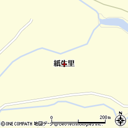 岩手県一関市東山町田河津紙生里周辺の地図