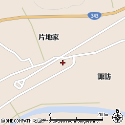 岩手県陸前高田市矢作町片地家2周辺の地図