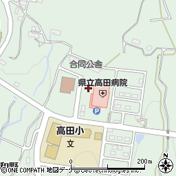 高田病院駅周辺の地図