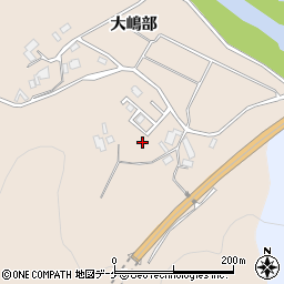 岩手県陸前高田市矢作町大嶋部周辺の地図