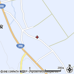 秋田県湯沢市皆瀬中村周辺の地図