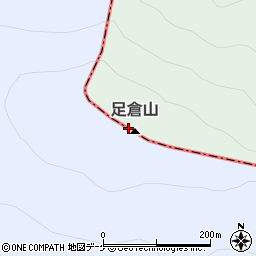 足倉山周辺の地図