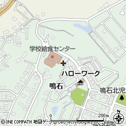 陸前高田市役所　学校給食センター周辺の地図
