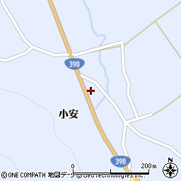 秋田県湯沢市皆瀬小安周辺の地図