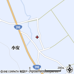 秋田県湯沢市皆瀬向野周辺の地図
