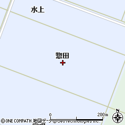 山形県飽海郡遊佐町宮田惣田周辺の地図
