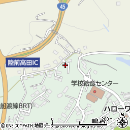 岩手県陸前高田市高田町鳴石118-3周辺の地図