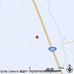秋田県湯沢市皆瀬下村周辺の地図