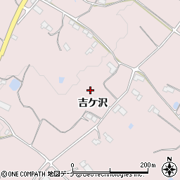 岩手県奥州市前沢生母吉ケ沢周辺の地図