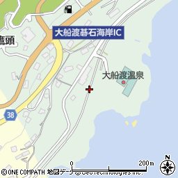 岩手県大船渡市周辺の地図