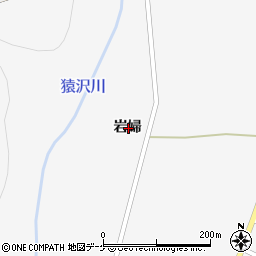 岩手県一関市大東町猿沢岩婦周辺の地図