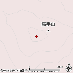 高手山周辺の地図