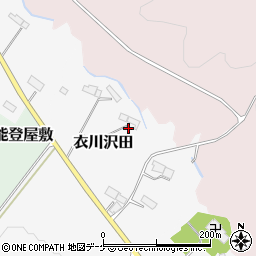 岩手県奥州市衣川沢田5周辺の地図