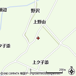 山形県飽海郡遊佐町野沢上野山周辺の地図