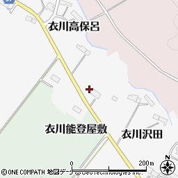 岩手県奥州市衣川高保呂54周辺の地図