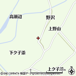山形県遊佐町（飽海郡）野沢（山越道）周辺の地図