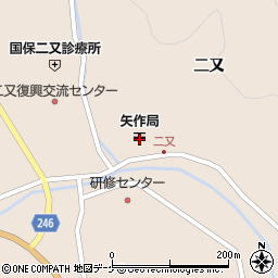矢作郵便局 ＡＴＭ周辺の地図