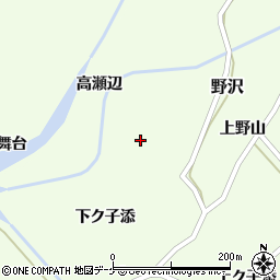 山形県飽海郡遊佐町野沢山越道43周辺の地図