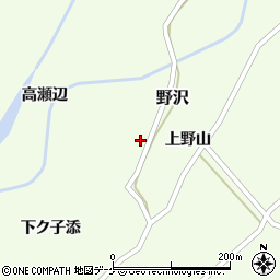 山形県飽海郡遊佐町野沢山越道32周辺の地図