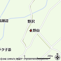 山形県飽海郡遊佐町野沢山越道22周辺の地図