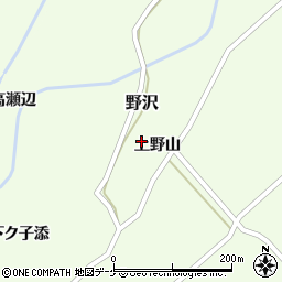 山形県飽海郡遊佐町野沢山越道21周辺の地図