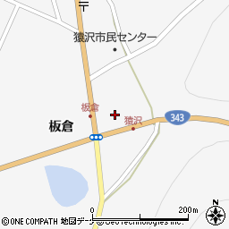 岩手県一関市大東町猿沢（板倉）周辺の地図