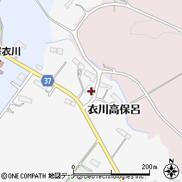 岩手県奥州市衣川高保呂44周辺の地図