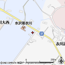 岩手県奥州市衣川六道44周辺の地図