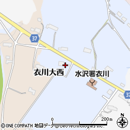 岩手県奥州市衣川六道147周辺の地図