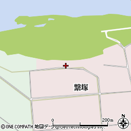 岩手県奥州市前沢生母繋塚周辺の地図