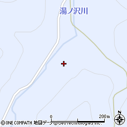 秋田県湯沢市下院内湯ノ尻周辺の地図